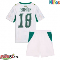 Camiseta Senegal Ismaila Sarr #18 Primera Equipación para niños Mundial 2026 manga corta (+ pantalones cortos)
